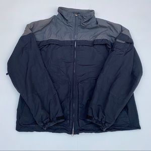 Mens burton snow jacket black grey size XLarge